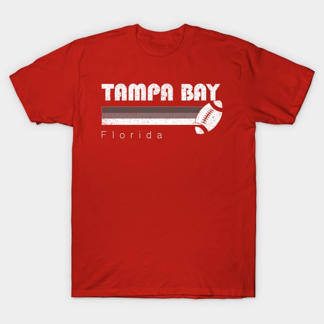 Tampa Bay Vintage Football Retro Florida For Sunday Gameday T-Shirt by cytoplastmaximume